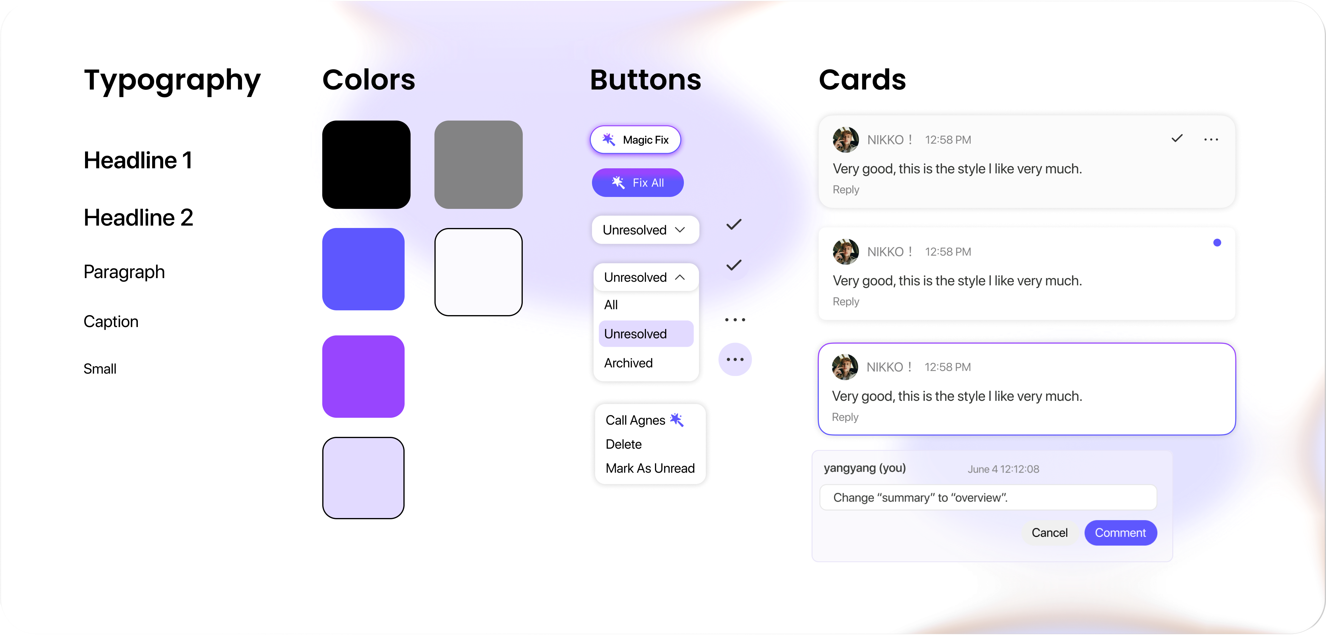 Agnes AI Visual Design System